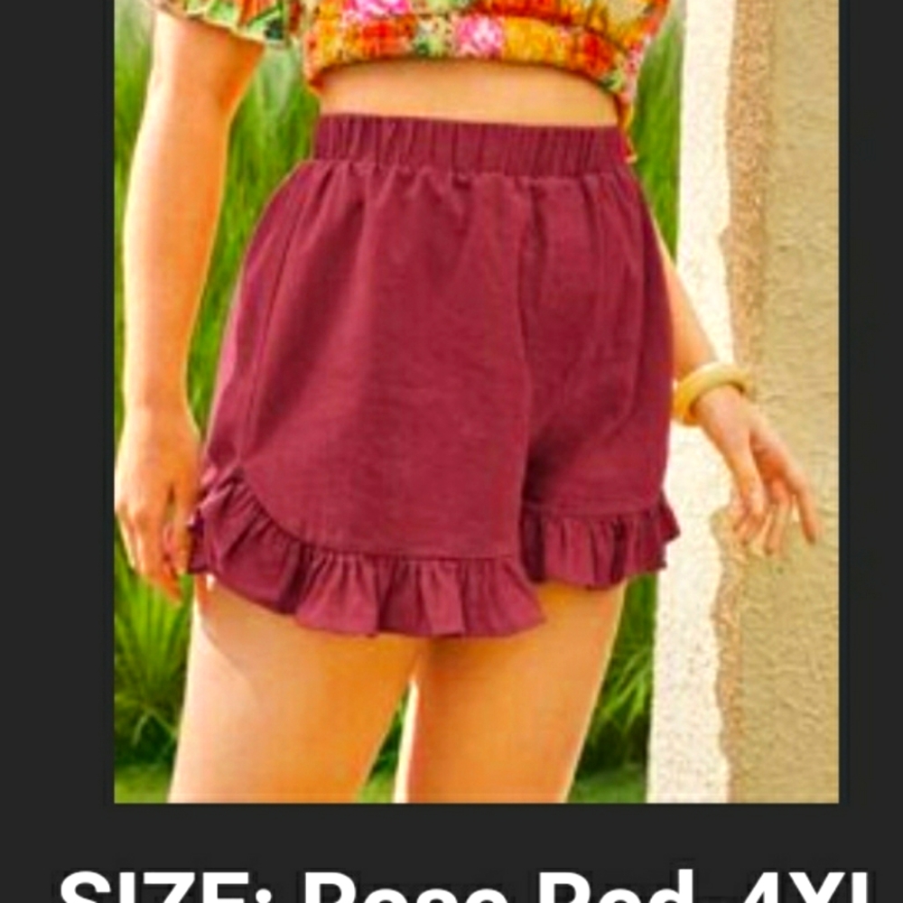 Shein womens 4x (20) Ruffle Shorts